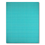 Geometric Modern Teal Grid Geometric Area Rug
