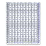 Modern Blue Grid Maze Area Rug