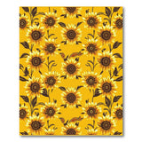 Floral Vintage Vibrant Yellow Sunflower Floral Area Rug