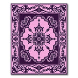 Blush Pink Ornate Persian Medallion Rug