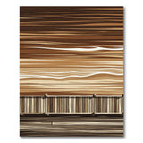 Brown Tan Coastal Pier Area Rug