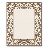 Ornate Scrollwork Beige Area Rug