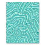 Teal Wave Abstract No. 5 Area Rug