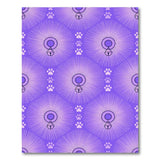 Purple Cat Bell Paw Kids Area Rug