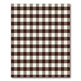 Brown Checkered Farmhouse Area Rug