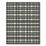 Black White Gingham Check Black and White Area Rug