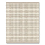 Beige Diamond Grid Woven Area Rug