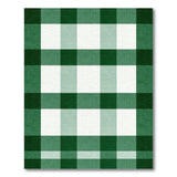 Rustic Farmhouse Green Green Plaid Checkered Area Rug