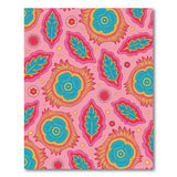 Vibrant Pink Boho Floral Area Rug