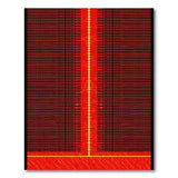 Geometric Modern Red Bold Red Grid Geometric Area Rug