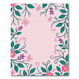 Blush Pink Floral Vines Area Rug