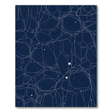 Navy Geometric Starfield Area Rug