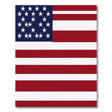 Distressed American Flag Patriotic Area Rug