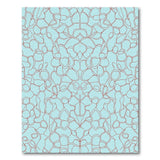 Teal Organic Abstract Area Rug