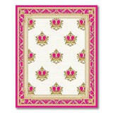 Regal Pink Crown Area Rug