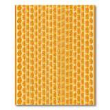 Orange Honeycomb Hexagon Area Rug
