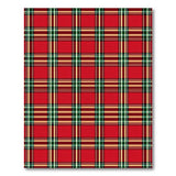 Classic Red Tartan Plaid Area Rug