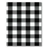 Black and White Classic Black White Checkered Farmhouse Rug