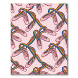 Rainbow Ballet Slippers Washable Area Rug