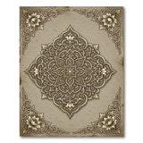 Gold Mandala Traditional Persian Area Rug