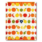 Vibrant Cross-Stitch Fruit Medley Area Rug