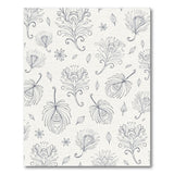 Elegant Peacock Feather Line Art Area Rug