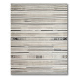 Neutral Tribal Geometric Stripe Area Rug
