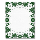 Evergreen Holly Snowflake Border Rug