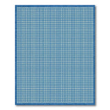 Navy Blue Grid Woven Area Rug