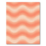 Orange Wavy Ripple Abstract Area Rug
