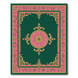 Regal Emerald Green Medallion Persian Rug