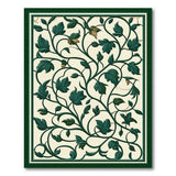Green Botanical Vine Area Rug