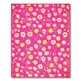 Cheerful Pink Daisy Sunflower Area Rug