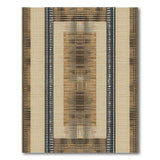 Beige Black Geometric Mosaic Area Rug