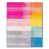 Vibrant Multi-color and Patterns Vibrant Multi-Color Geometric Stripe Area Rug