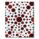 Red Polka Dot Geometric Area Rug