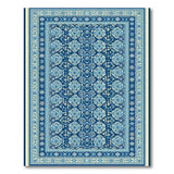 Navy Blue Persian Medallion Area Rug