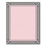 Ornate Pink Border Area Rug