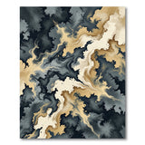 Ethereal Grey Swirl Abstract Area Rug