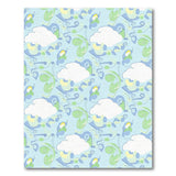 Whimsical Cloud Swirl Abstract Area Rug