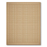 Beige Geometric Border Area Rug