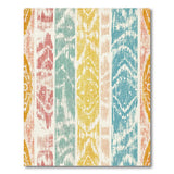 Vibrant Multi-Color Ikat Tribal Stripe Rug