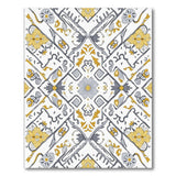 Gold Grey Persian Floral Area Rug