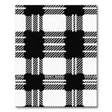 Geometric Modern Black and White Bold Black White Plaid Check Area Rug