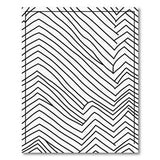 Zigzag Chevron Black White Geometric Rug