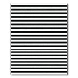 Stripe Bold Black White Horizontal Stripe Area Rug