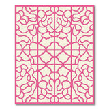 Traditional Persian Pink Floral Lattice Area Rug