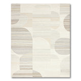 Geometric Modern Abstract Geometric Neutral Area Rug