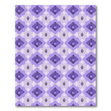 Purple Geometric Diamond Tile Area Rug