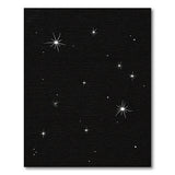 Starry Night Black White Abstract Area Rug